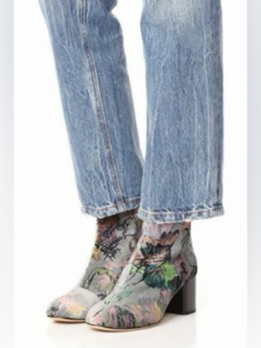Rag & Bone Velvet Floral Drea Booties